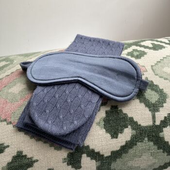 Cashmere Eye Mask And Sock Set, 2 of 6