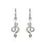 Serpentina Sterling Silver Huggie Hoop Earrings, thumbnail 4 of 8