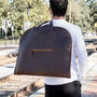 Classic Leather Garment Suit Carrier, thumbnail 1 of 10