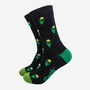 Welsh Daffodils Floral Bamboo Socks Men's Black, thumbnail 1 of 3