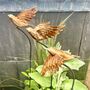 Handmade Copper Bird Garden Sculptures – Set Of Three, thumbnail 2 of 7