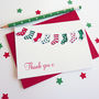 Christmas Stocking Thank You Cards, thumbnail 5 of 8