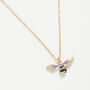 Fable Enamel Short Bee Necklace, thumbnail 1 of 5