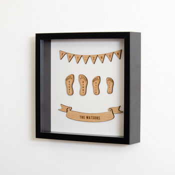 Personalised Family Footprint Frame, 8 of 11