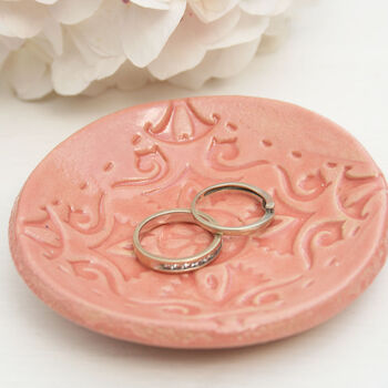 Moroccan Style Pink Ring Dish, 3 of 4