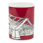 London Millennium Bridge Red Bone China Mug, thumbnail 4 of 5