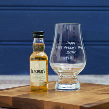 Personalised Whisky Glass And Whisky Taster, 3 of 3