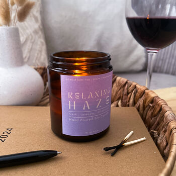 Relaxing Haze Apothecary Candle, 2 of 3