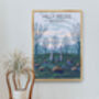 Hilly Fields Brockley London Travel Poster Art Print, thumbnail 5 of 8