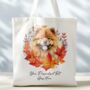 Personalised Dog Autumn Wreath Tote Bags, thumbnail 8 of 12