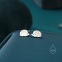 Hedgehog Stud Earrings In Sterling Silver, thumbnail 1 of 12