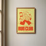 Coffee Print | Coffee And Pastry Run Club | Kitchen Wall Art | Retro Mid Century Food Poster, thumbnail 2 of 8