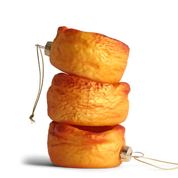 Yorkshire Pudding Christmas Decoration, 6cm, 2 of 2