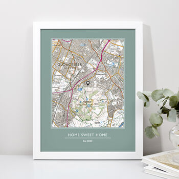 Favourite UK Place Print Custom Made Map, 12 of 12