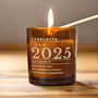 Personalised Graduation Amber Glass Candle, thumbnail 2 of 7