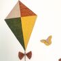 Woodland Boho Whimsical Nurserykite Decor, Hunter Green, Rust Orange, Ochre, thumbnail 7 of 12