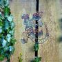 Rusty Metal Gecko Wall Decor Geometric Gecko Sculpture, thumbnail 4 of 10