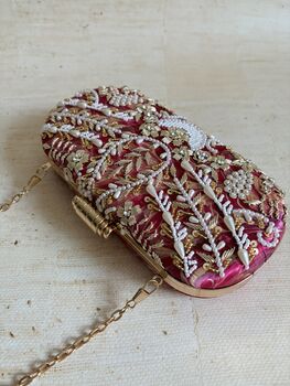 Pink Pearl Capsule Clutch, 5 of 11