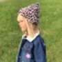 Kids Personalised Beanie Pink Leopard, thumbnail 8 of 11
