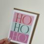 ‘Ho Ho Ho’ Christmas Card, thumbnail 2 of 3