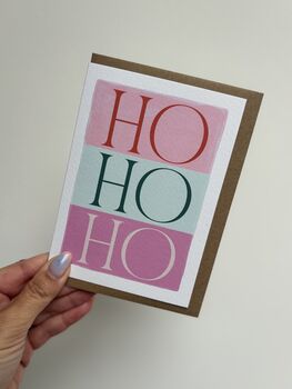 ‘Ho Ho Ho’ Christmas Card, 2 of 3