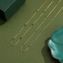 2mm Turquoise Beaded Satellite Chain Necklace In Sterling Silver, thumbnail 7 of 12