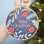 Merry Christmas Embroidery Kit, thumbnail 1 of 6