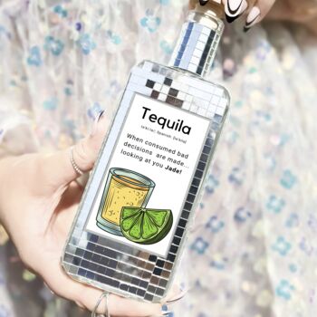 Personalised Tequila Disco Ball Bottle, 2 of 3