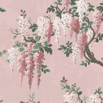 Wisteria Pink Bloom Wallpaper, 3 of 4