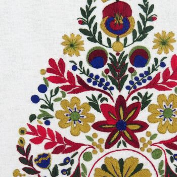 Yuletide Festive Christmas Holidays Hand Embroidery Kit, 4 of 6