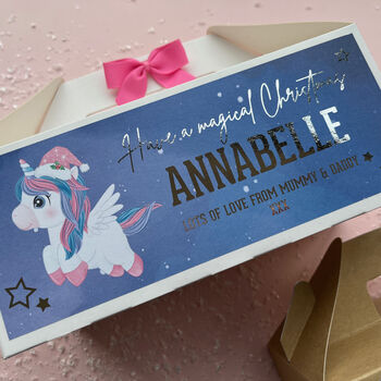 Personalised Unicorn Christmas Eve Gift Box, 3 of 5