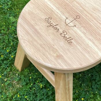Personalised Children's Wooden Stool, 4 of 4