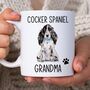 Black Cocker Spaniel Grandma Mug, thumbnail 1 of 2