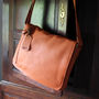 Personalised Large Men's Leather Messenger, thumbnail 3 of 9