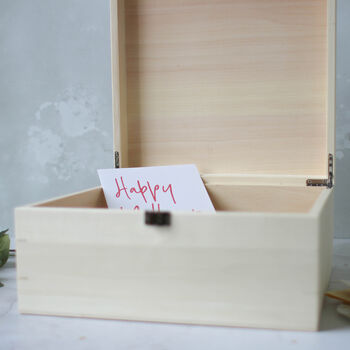 Personalised Sewing Keepsake Box, Wood, 2 of 3