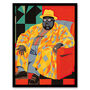 Big Poppa Notorious B.I.G Rapper Wall Art Print, thumbnail 5 of 6