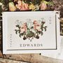 Birth Flower Couple's Wedding Or Anniversary Print, thumbnail 1 of 5