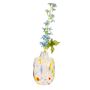Small Multicoloured Speckled Glass Vase, thumbnail 3 of 5