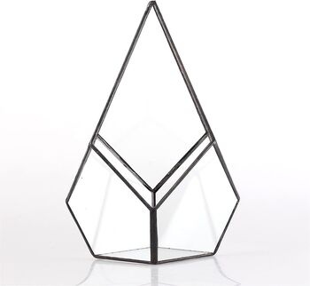 Four Surfaces Diamond Glass Geometric Plants Terrarium, 5 of 7