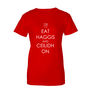 'Eat Haggis And Ceilidh On' Woman's T Shirt, thumbnail 5 of 5