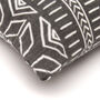 Iman Recycled Cotton Cushion Cover In Charcoal, thumbnail 4 of 5