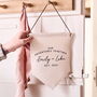 Personalised Couples Linen Flag, thumbnail 1 of 3