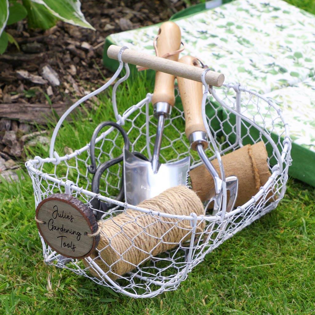Personalised Traditional Garden Tool Basket, 1 of 5