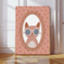 Cool Cat Portrait Nursery Art Print, thumbnail 1 of 4