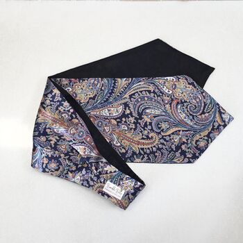Great Missenden Silk Ascot Cravat Made With Liberty Fabric, 2 of 6