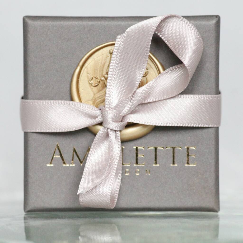 Sterling Silver Pansy Stud Earrings By Amulette