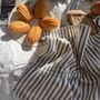 Eloisa Blue Stripes Cotton Napkins With Pleating Channels Set Of Two, thumbnail 1 of 7