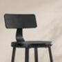 Set Of Two Bar Stools High Seat Backrest Industrial, thumbnail 5 of 12