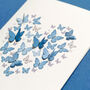 Sympathy Card With Paper Butterfly Heart Card, thumbnail 2 of 8