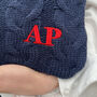 Monogram Cable Knit Hot Water Bottle, thumbnail 2 of 2